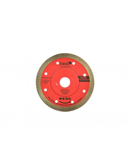 Disc diamantat pentru taierea gresiei, 125 x 10 x 22.23 mm - T00800