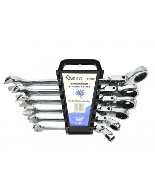 Set chei combinate cu clichet 6buc 8-19mm - G10339