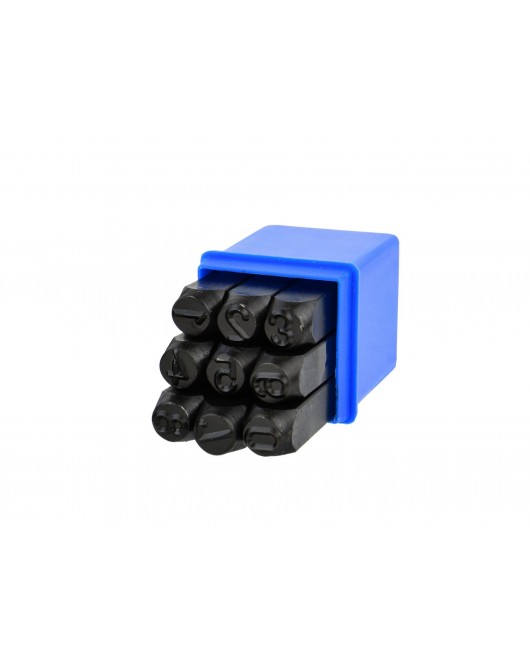 Poanson cu cifre, 10mm, 9 piese - G01814