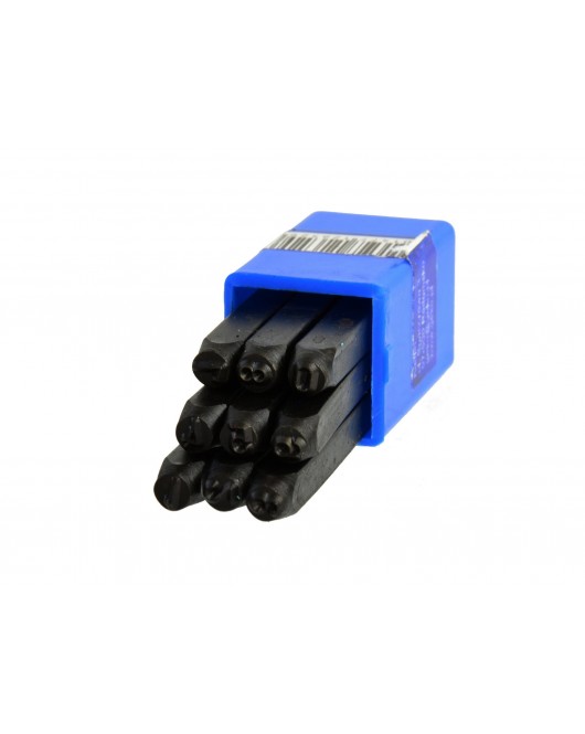 Poanson cu cifre, 4mm, 9 piese - G01806