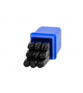 Poanson cu cifre, 5mm, 9 piese - G01807