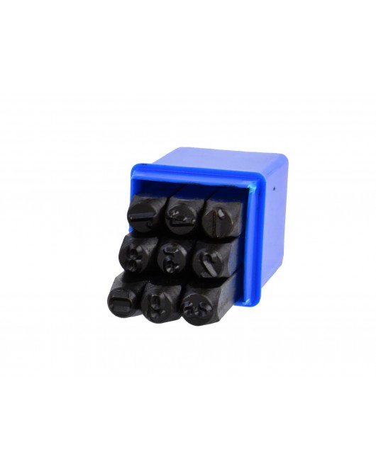 Poanson cu cifre, 8mm, 9 piese - G01811