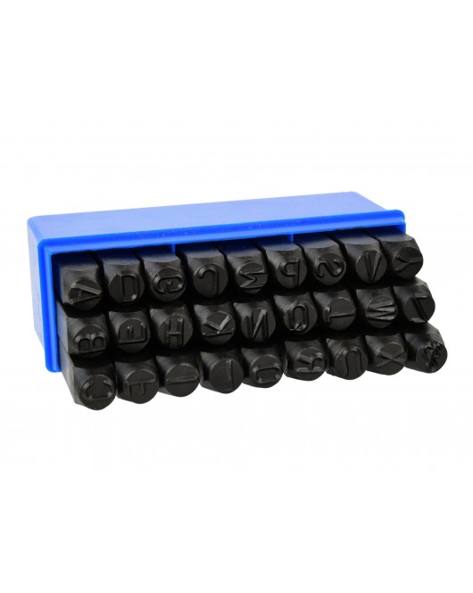 Poanson cu litere, 10mm, 27 piese - G01815