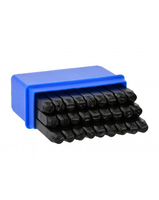 Poanson cu litere, 5mm, 27 piese - G01809
