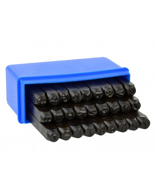 Poanson cu litere, 6mm, 27 piese - G01812