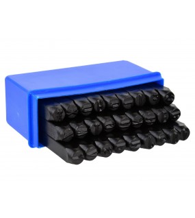 Poanson cu litere, 8mm, 27 piese - G01813