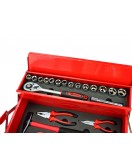 Cutie de scule cu accesorii Cutie metalica de 64 de piese - G10850