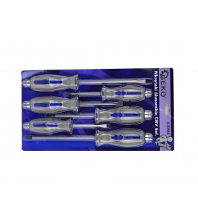 Șurubelnițe lăcătuș CRV 6 buc GEKO / blister� - G30583