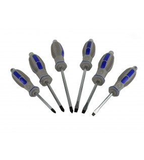 Șurubelnițe lăcătuș CRV 6 buc GEKO / blister� - G30583