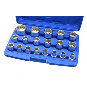 Set de 19 buc. prize hexagonale de 8-32 mm (carcasa) - G13546