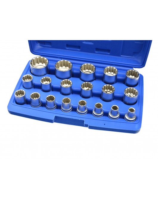 Set de 19 buc. prize hexagonale de 8-32 mm (carcasa) - G13546